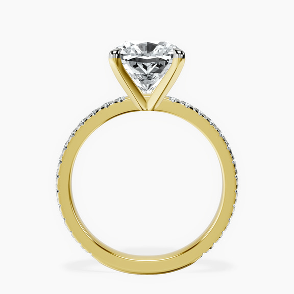 10kt Yellow Gold Emily Eternity Lab Diamond Ring side right image one