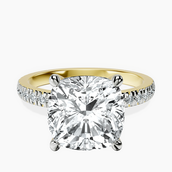 10kt Yellow Gold Emily Eternity Lab Diamond Ring front image