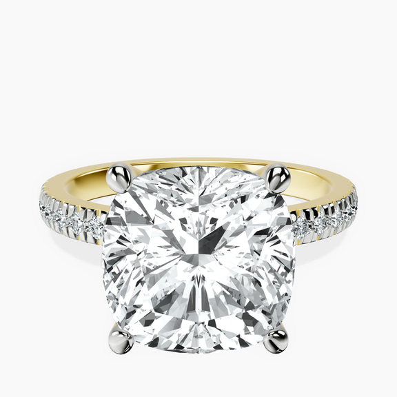 10kt Yellow Gold Emily Eternity Lab Diamond Ring front image