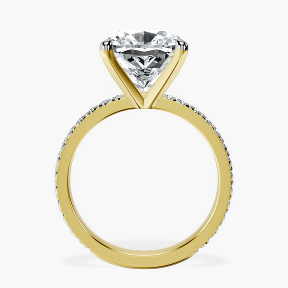 10kt Yellow Gold Emily Eternity Lab Diamond Ring side right image one