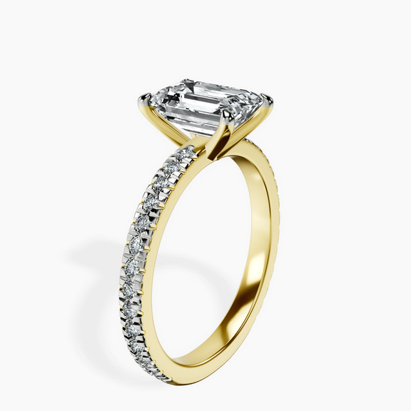 9ct Yellow Gold Emily Eternity Lab Diamond Ring standing product image one