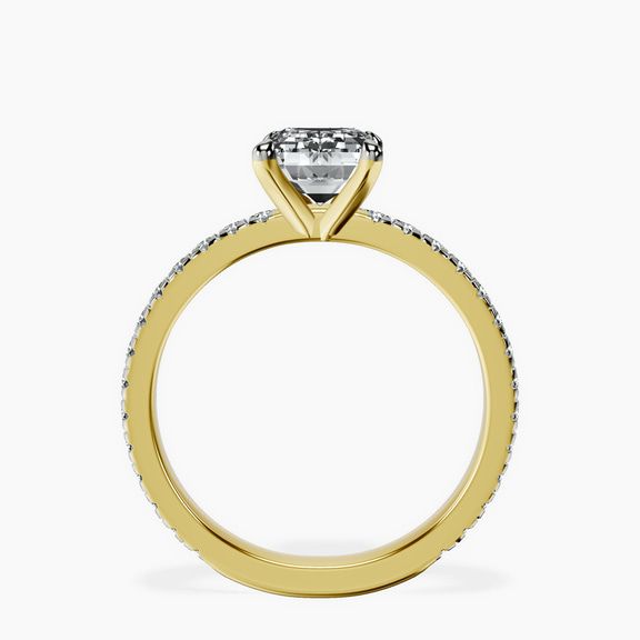 9ct Yellow Gold Emily Eternity Lab Diamond Ring side right image one