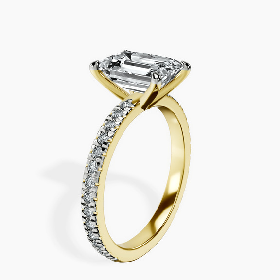 10kt Yellow Gold Emily Eternity Lab Diamond Ring standing product image one