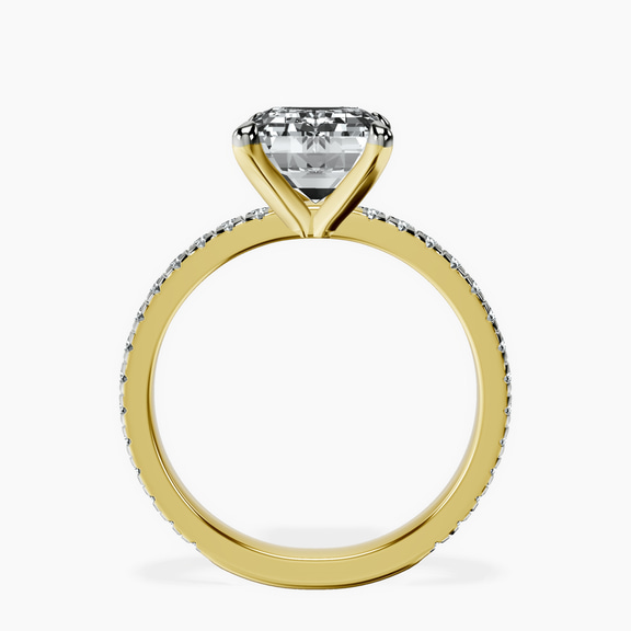 10kt Yellow Gold Emily Eternity Lab Diamond Ring side right image one