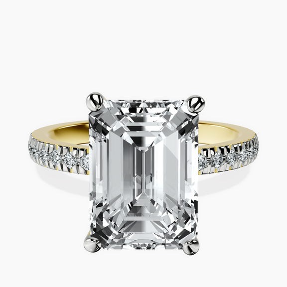 10kt Yellow Gold Emily Eternity Lab Diamond Ring front image