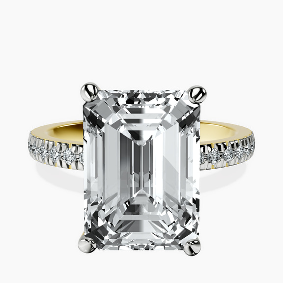 10kt Yellow Gold Emily Eternity Lab Diamond Ring front image
