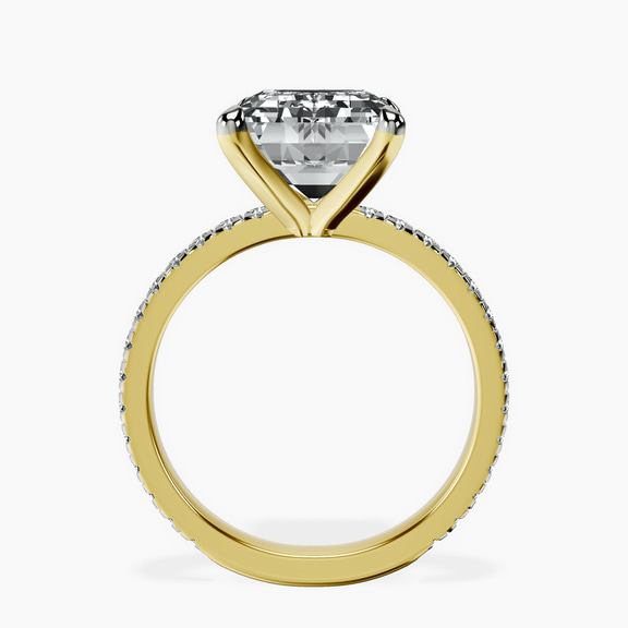 10kt Yellow Gold Emily Eternity Lab Diamond Ring side right image one