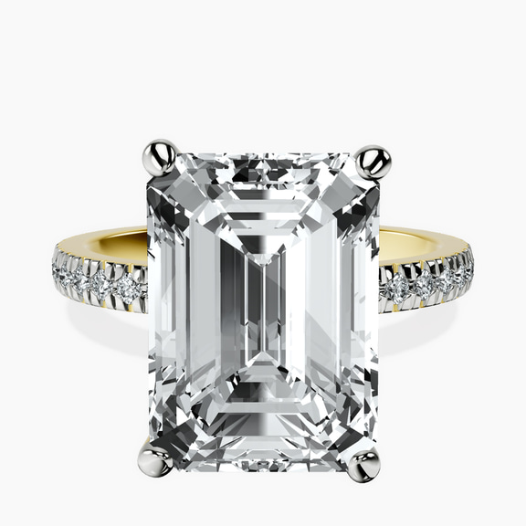 10kt Yellow Gold Emily Eternity Lab Diamond Ring front image