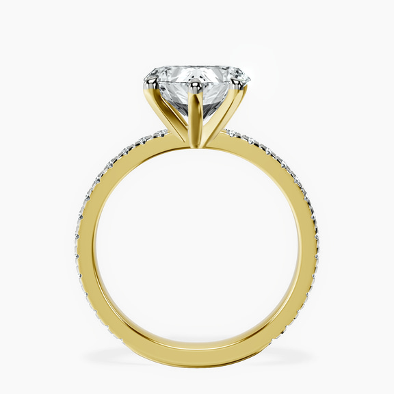 14kt Yellow Gold Emily Eternity Lab Diamond Ring side right image one