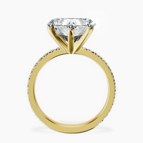 10kt Yellow Gold Emily Eternity Lab Diamond Ring side right image one