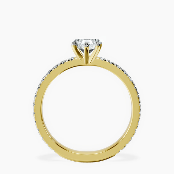 14kt Yellow Gold Emily Eternity Lab Diamond Ring side right image one