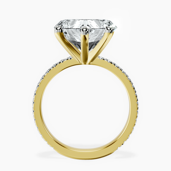 10kt Yellow Gold Emily Eternity Lab Diamond Ring side right image one