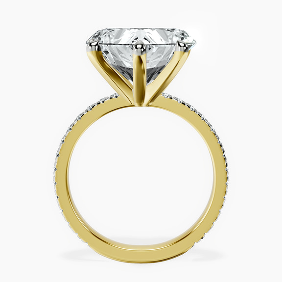 10kt Yellow Gold Emily Eternity Lab Diamond Ring side right image one