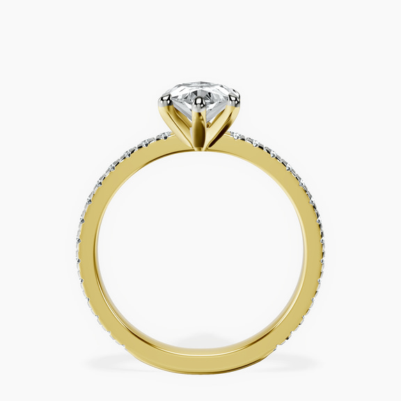 9ct Yellow Gold Emily Eternity Lab Diamond Ring side right image one