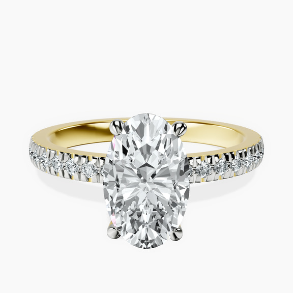 9ct Yellow Gold Emily Eternity Lab Diamond Ring front image