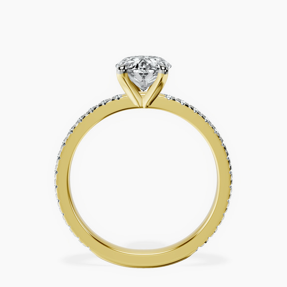 9ct Yellow Gold Emily Eternity Lab Diamond Ring side right image one