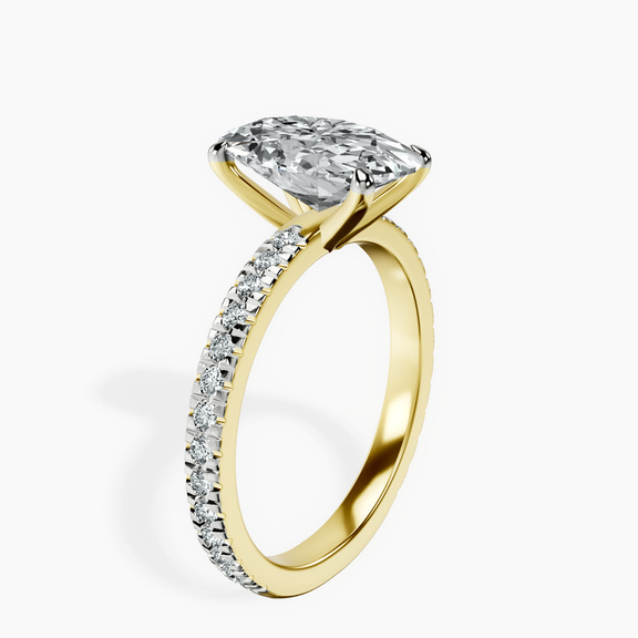 10kt Yellow Gold Emily Eternity Lab Diamond Ring standing product image one