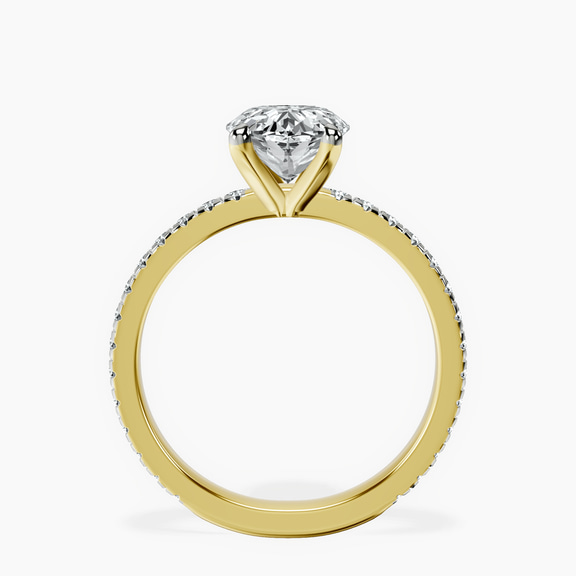 10kt Yellow Gold Emily Eternity Lab Diamond Ring side right image one