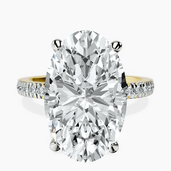 10kt Yellow Gold Emily Eternity Lab Diamond Ring front image