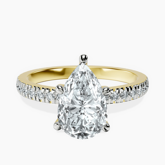 9ct Yellow Gold Emily Eternity Lab Diamond Ring front image