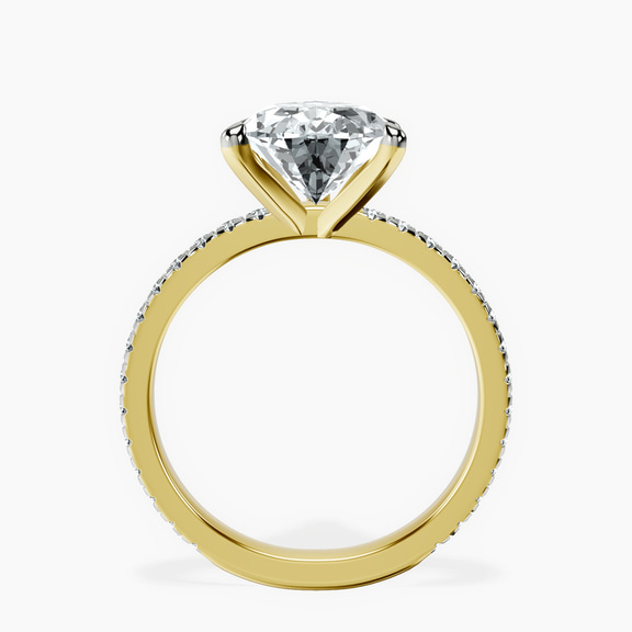 14kt Yellow Gold Emily Eternity Lab Diamond Ring side right image one