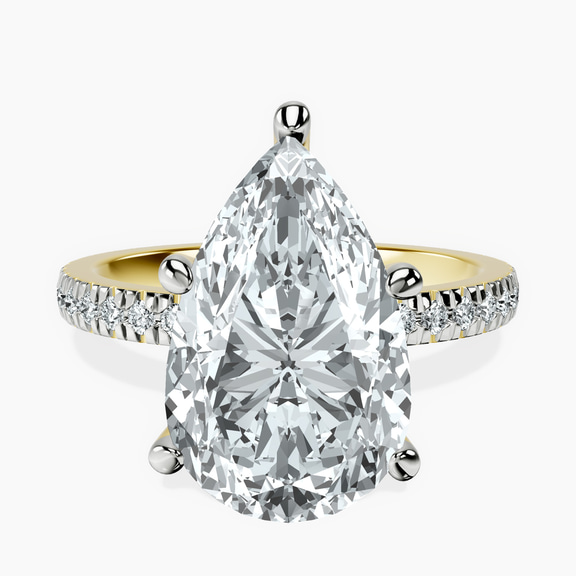 10kt Yellow Gold Emily Eternity Lab Diamond Ring front image