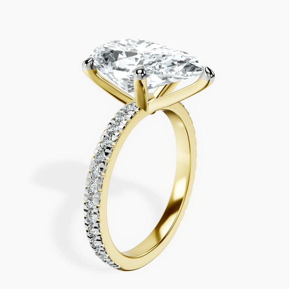 10kt Yellow Gold Emily Eternity Lab Diamond Ring standing product image one