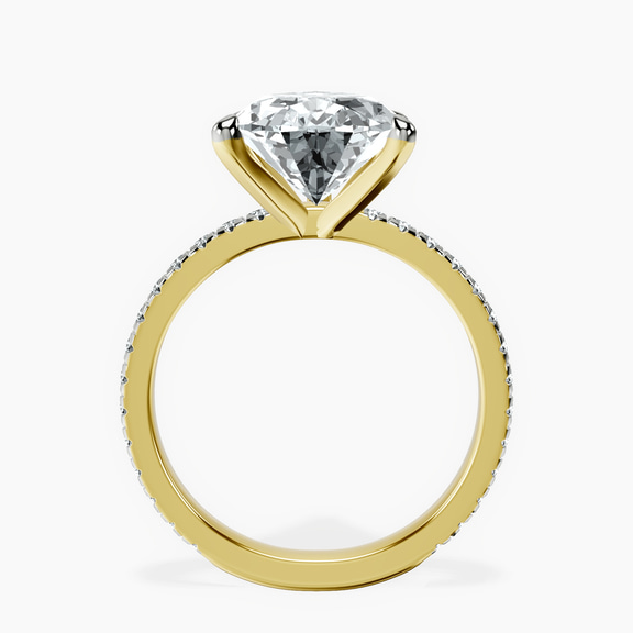 10kt Yellow Gold Emily Eternity Lab Diamond Ring side right image one