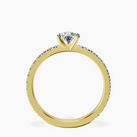 14kt Yellow Gold Emily Eternity Lab Diamond Ring side right image one