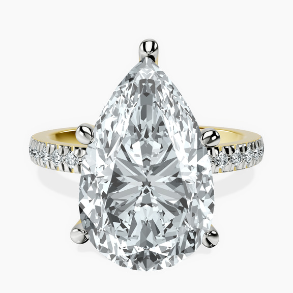 10kt Yellow Gold Emily Eternity Lab Diamond Ring front image