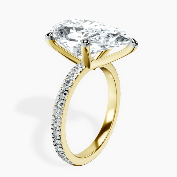 10kt Yellow Gold Emily Eternity Lab Diamond Ring standing product image one