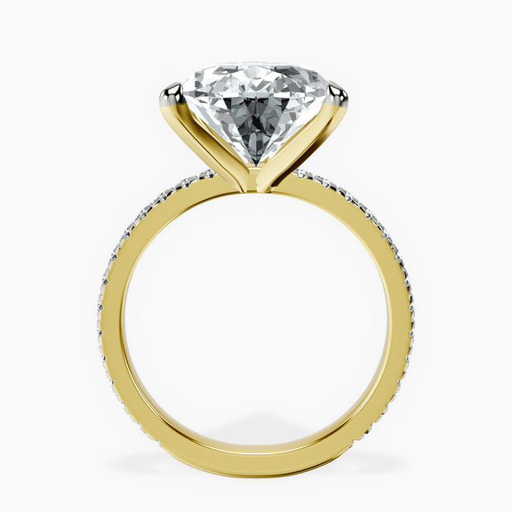 10kt Yellow Gold Emily Eternity Lab Diamond Ring side right image one