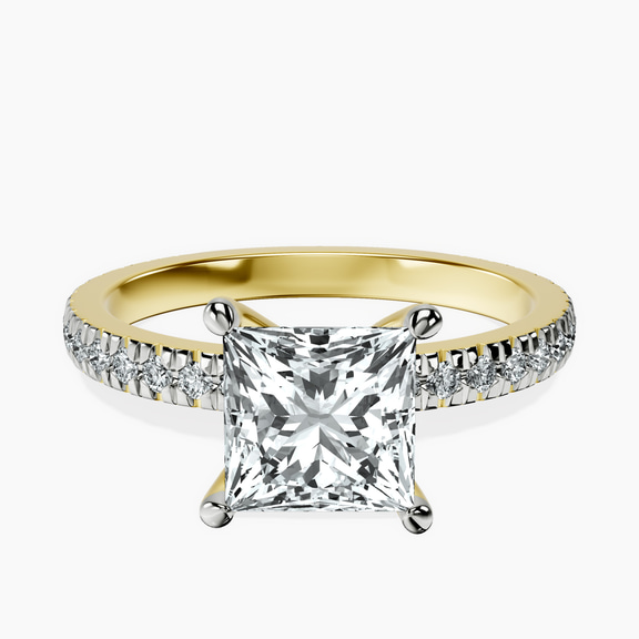 9ct Yellow Gold Emily Eternity Lab Diamond Ring front image