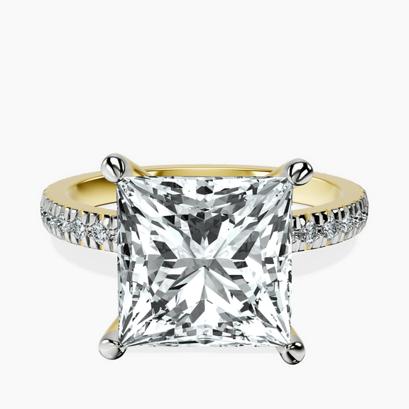 10kt Yellow Gold Emily Eternity Lab Diamond Ring front image