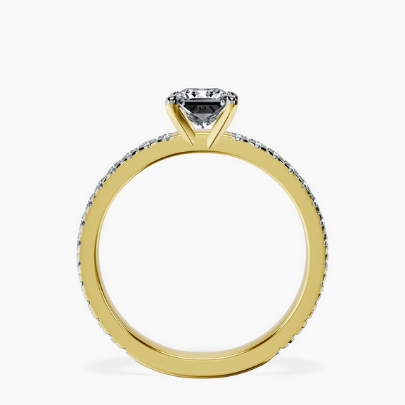 10kt Yellow Gold Emily Eternity Lab Diamond Ring side right image one