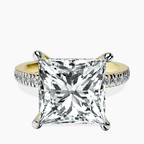 10kt Yellow Gold Emily Eternity Lab Diamond Ring front image