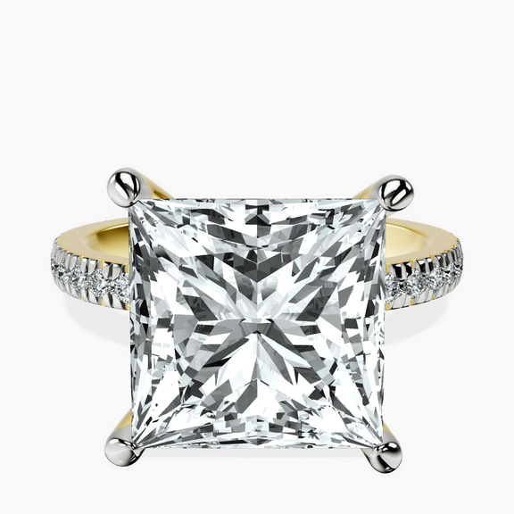 10kt Yellow Gold Emily Eternity Lab Diamond Ring front image