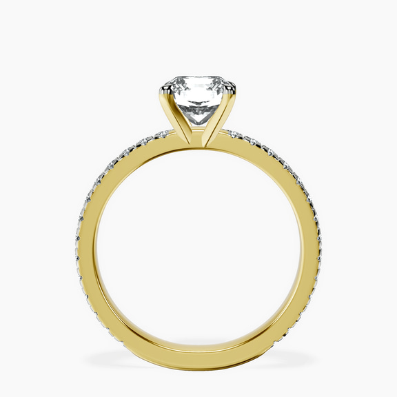 10kt Yellow Gold Emily Eternity Lab Diamond Ring side right image one