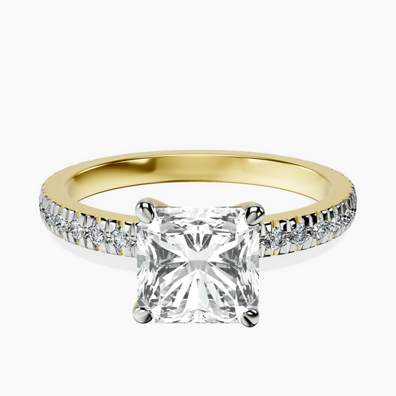 9ct Yellow Gold Emily Eternity Lab Diamond Ring front image