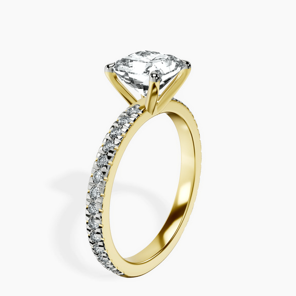 9ct Yellow Gold Emily Eternity Lab Diamond Ring standing product image one