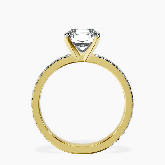 9ct Yellow Gold Emily Eternity Lab Diamond Ring side right image one
