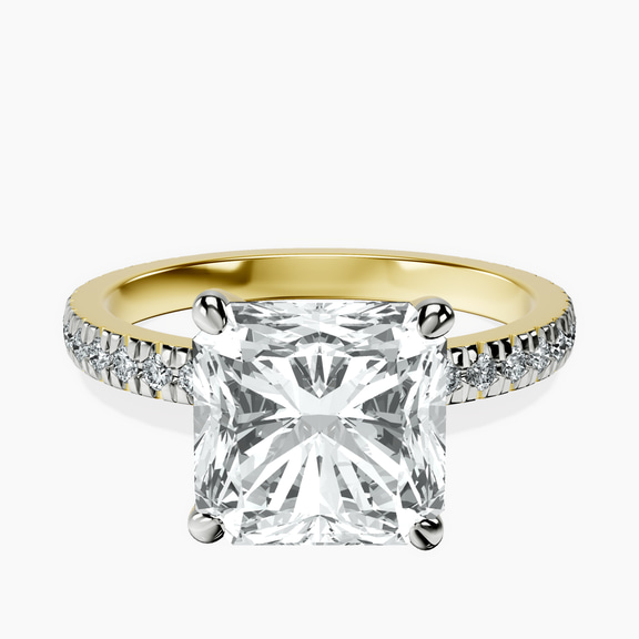 10kt Yellow Gold Emily Eternity Lab Diamond Ring front image