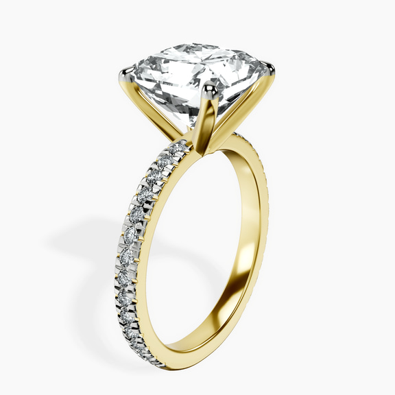 10kt Yellow Gold Emily Eternity Lab Diamond Ring standing product image one