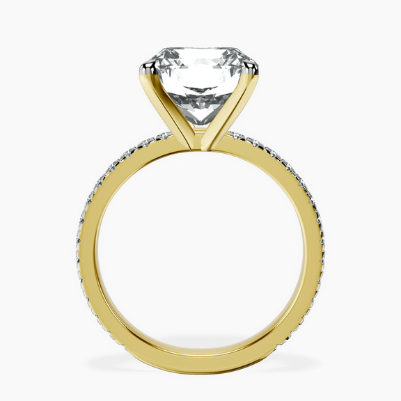 10kt Yellow Gold Emily Eternity Lab Diamond Ring side right image one