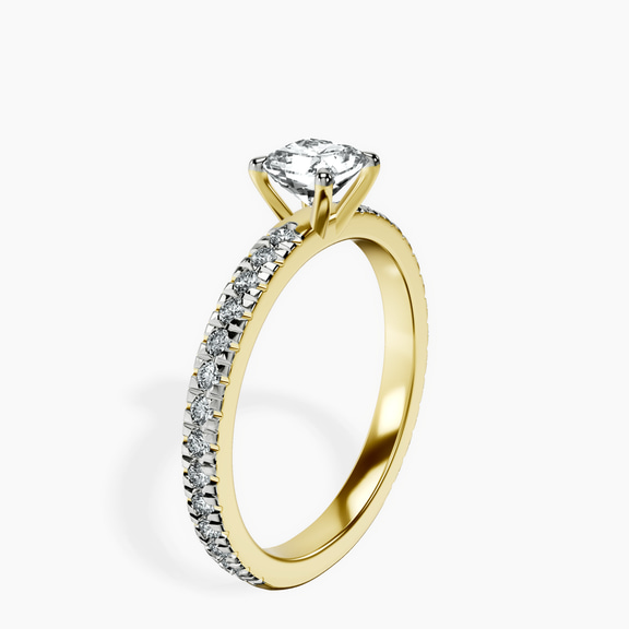 18kt Yellow Gold Emily Eternity Lab Diamond Ring standing product image one