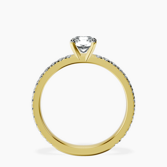 18kt Yellow Gold Emily Eternity Lab Diamond Ring side right image one