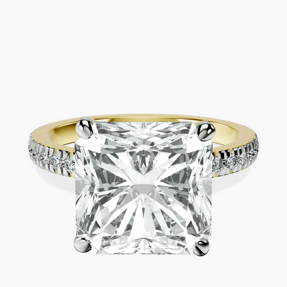10kt Yellow Gold Emily Eternity Lab Diamond Ring front image