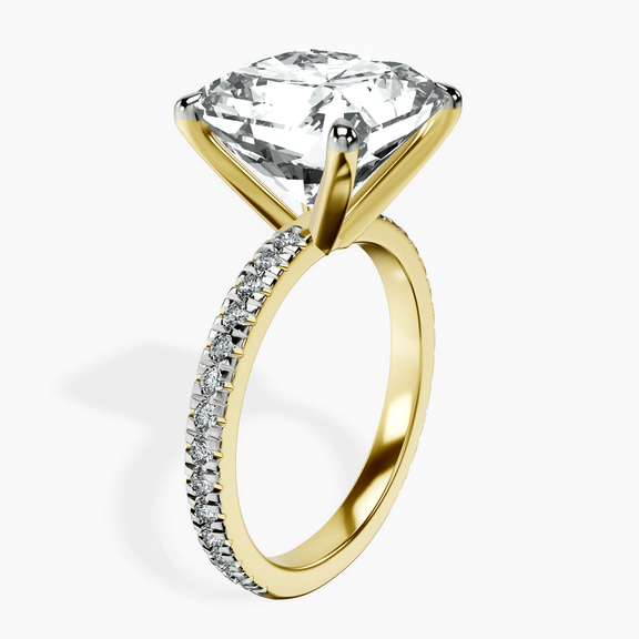 10kt Yellow Gold Emily Eternity Lab Diamond Ring standing product image one