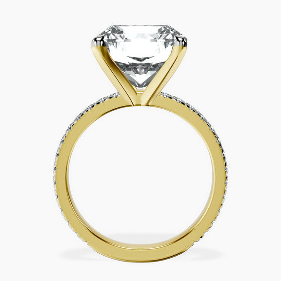 10kt Yellow Gold Emily Eternity Lab Diamond Ring side right image one