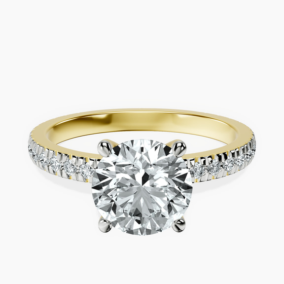 9ct Yellow Gold Emily Eternity Lab Diamond Ring front image